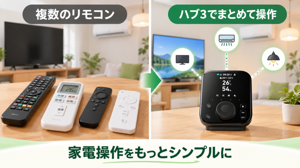 SwitchBot ハブ3による家電一括操作の比較