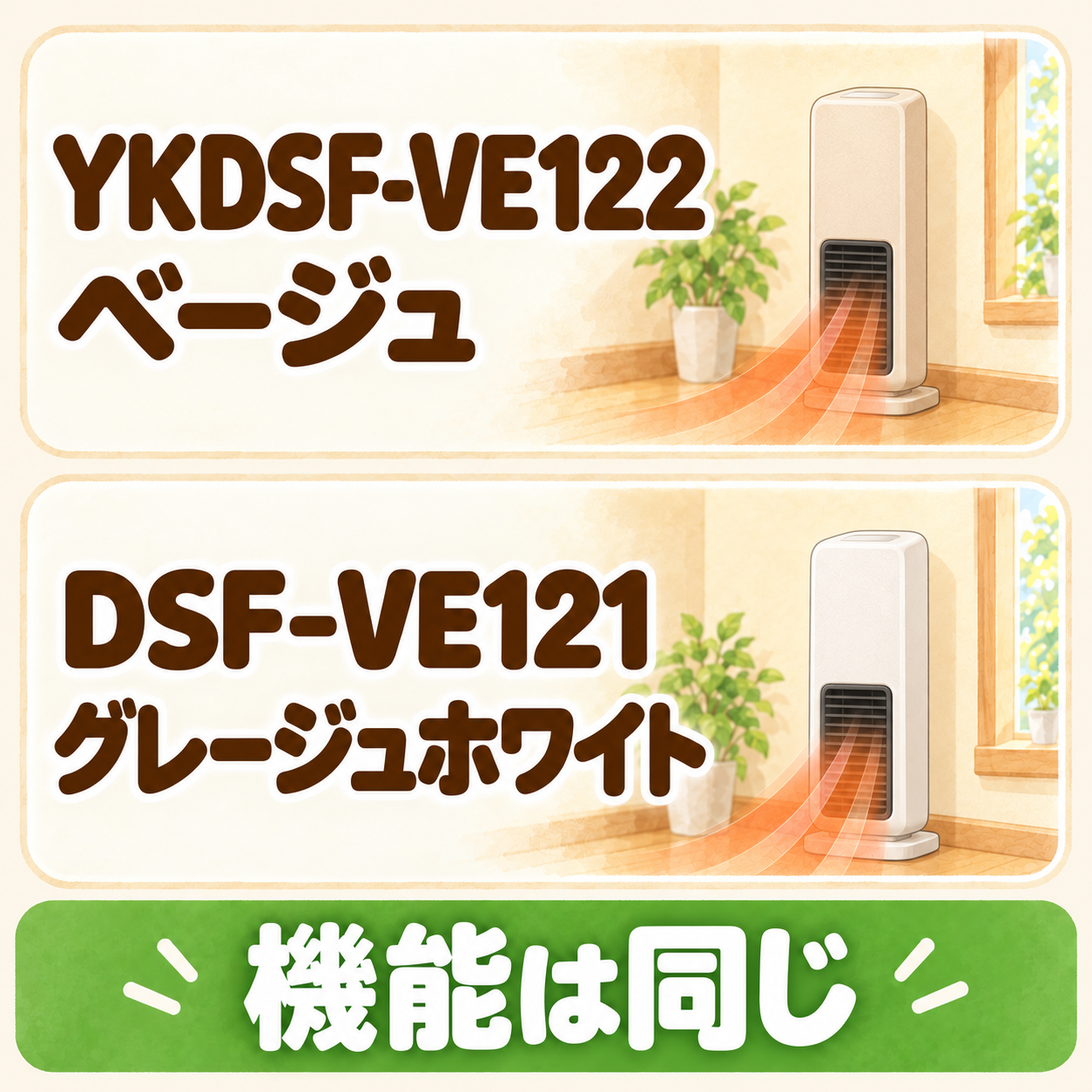 YKDSF-VE122とDSF-VE121の関係をまとめた図